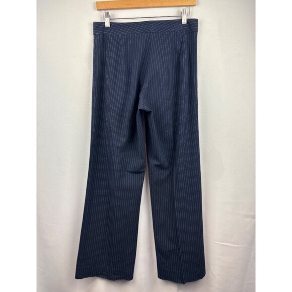 Women’s The Limited Stretch Size 6 Navy with White Pinstripes Slacks - Picture 3 of 4